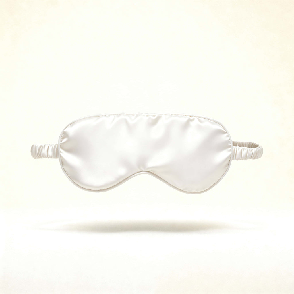 White - 100% Mulberry Silk Sleep Mask