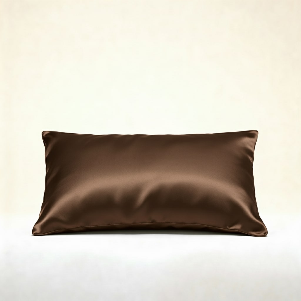 Brown - 100% Mulberry Silk Pillowcase