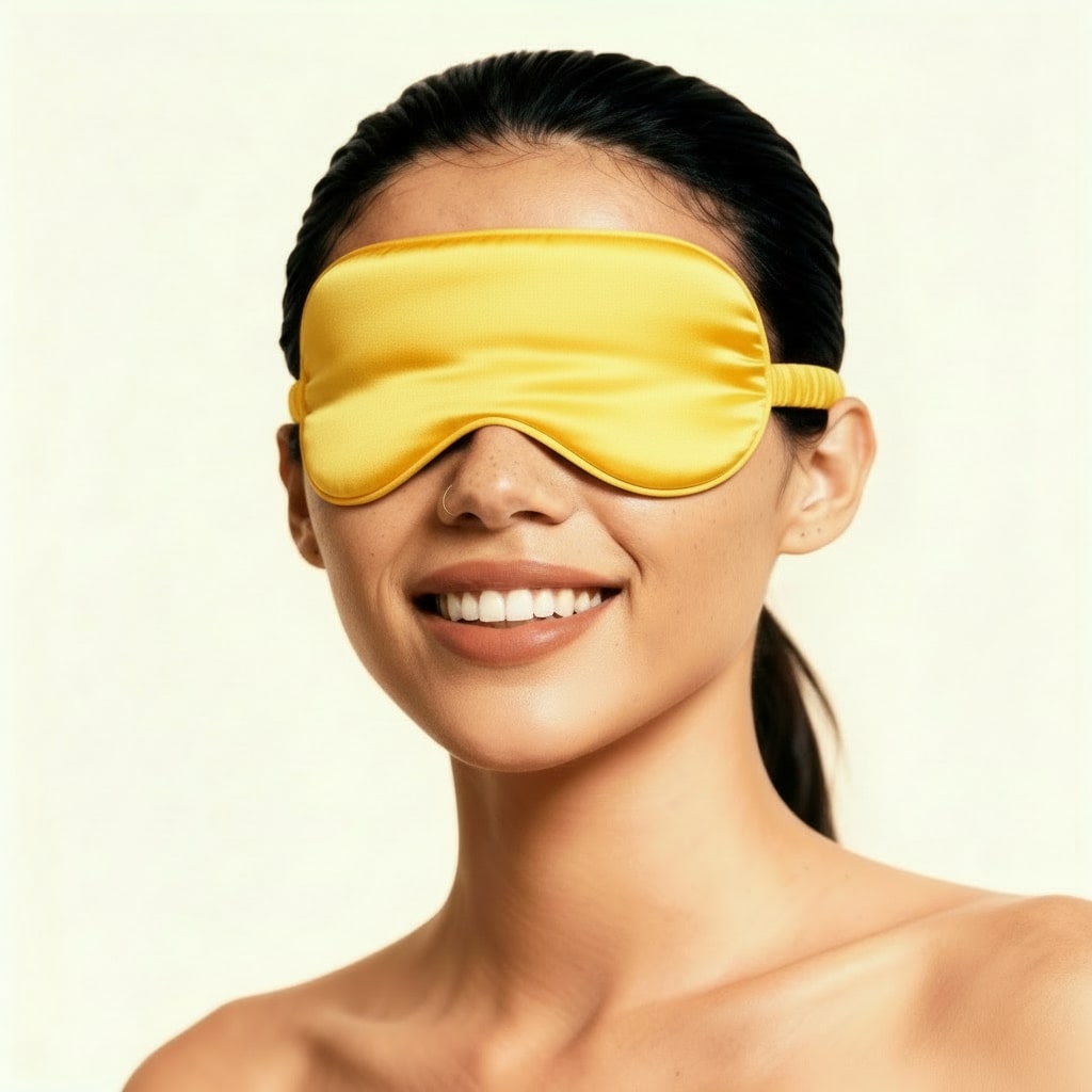 Yellow - 100% Mulberry Silk Sleep Mask