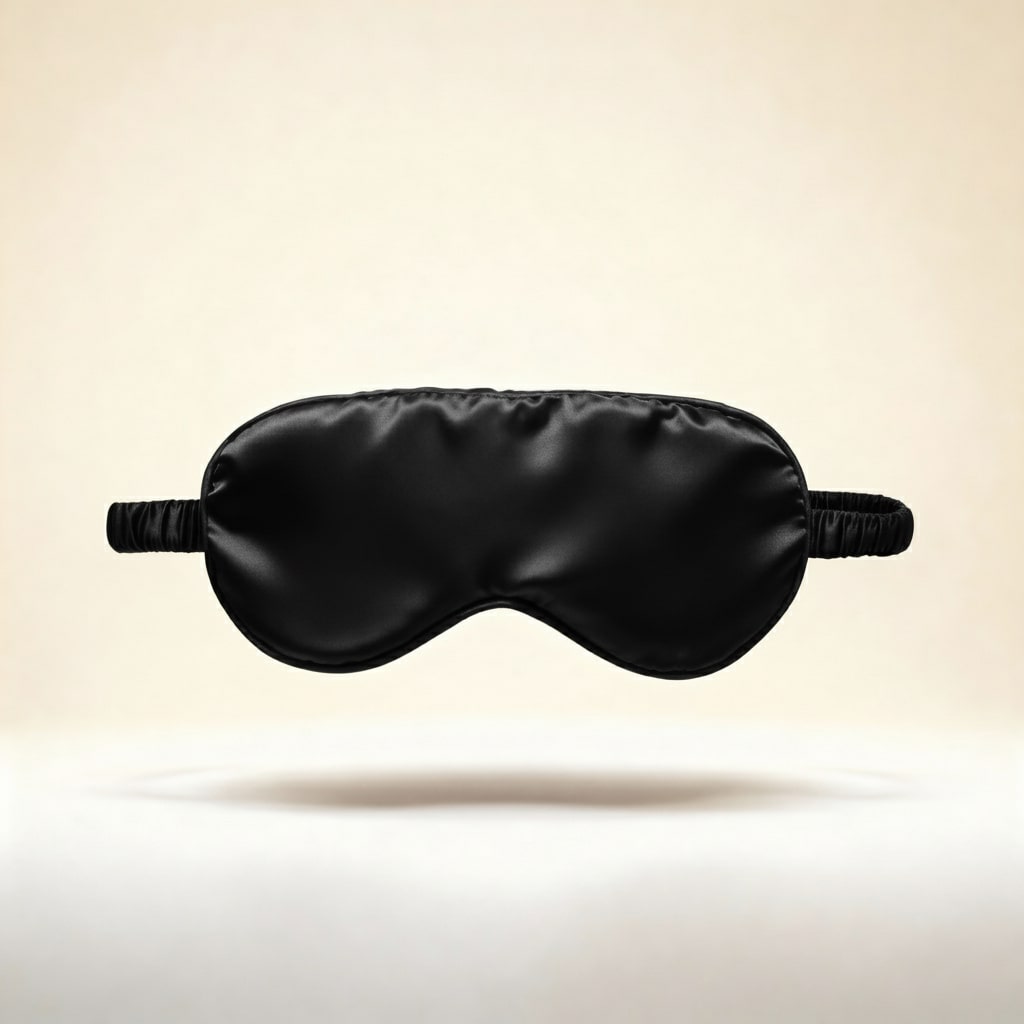 Black - 100% Mulberry Silk Sleep Mask