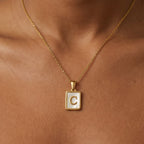 Maris Shell Letter Necklace