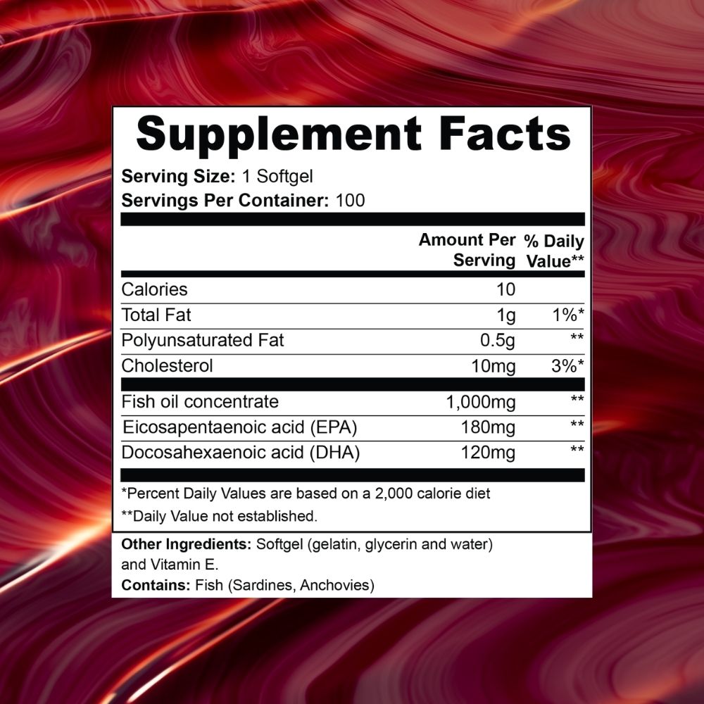 Omega-3 EPA 180mg + DHA 120mg