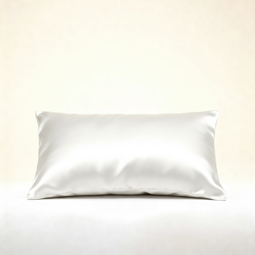 White - 100% Mulberry Silk Pillowcase