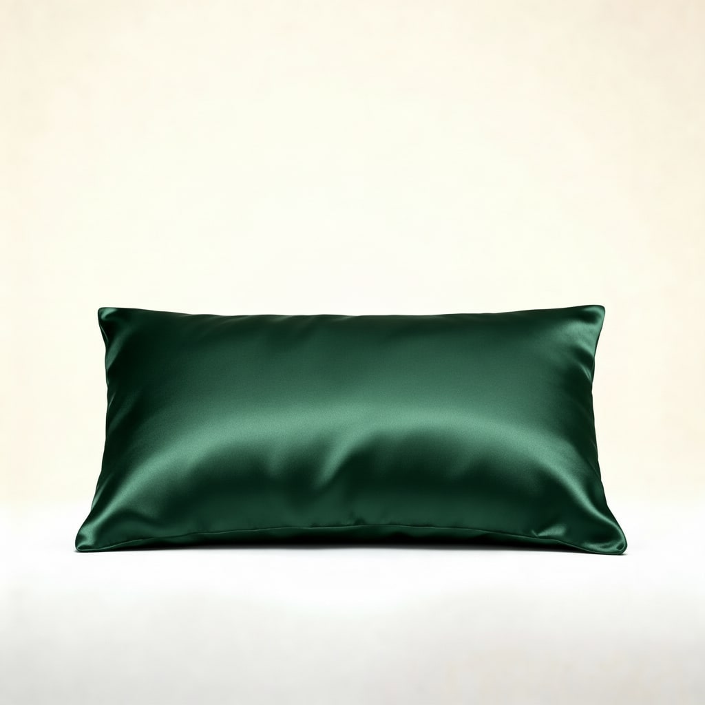 Dark Green - 100% Mulberry Silk Pillowcase