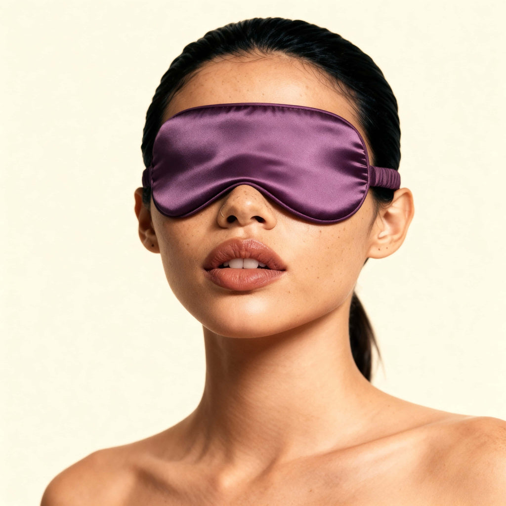 Purple - 100% Mulberry Silk Sleep Mask